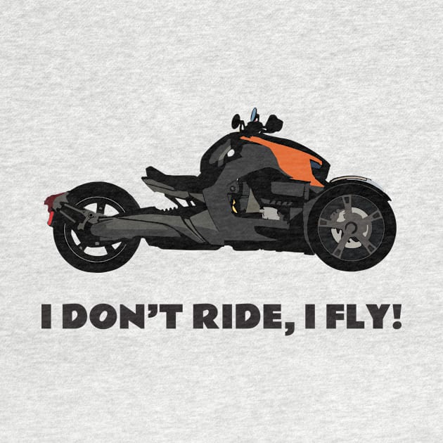 I don't ride, I fly! Can-Am Ryker orange Edit by WiredDesigns